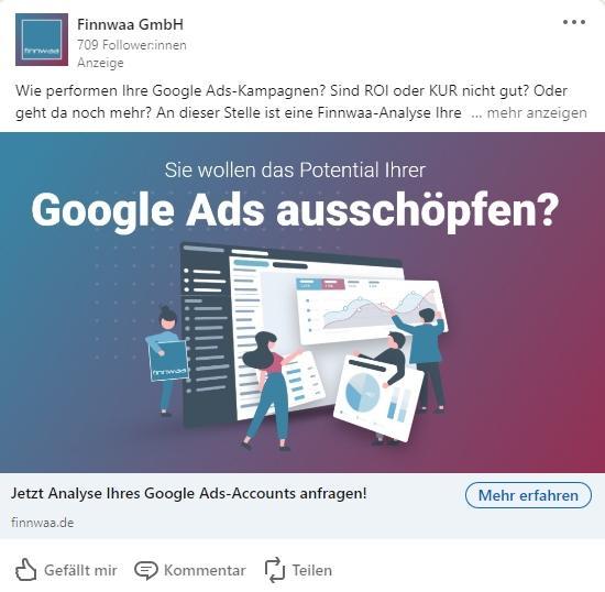 LinkedIn Single Image Ads LinkedIn Ads Formate Überblick: LinkedIn Single Image Ads