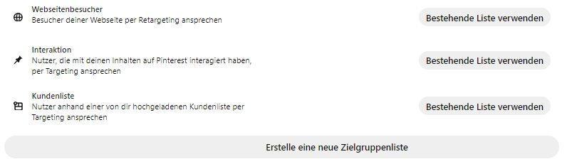 Grafik - Pinterest Zielgruppen