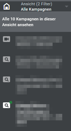 neue Google Ads Oberfläche: Kampagnenfilter im alten Layout (Screenshot aus Google Ads Account) neue Google Ads Oberfläche: Kampagnenfilter im alten Layout (Screenshot aus Google Ads Account)