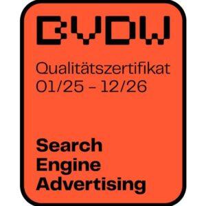 Finnwaa ist ausgezeichnet mit dem SEA Qualitätszertifikat des BVDW